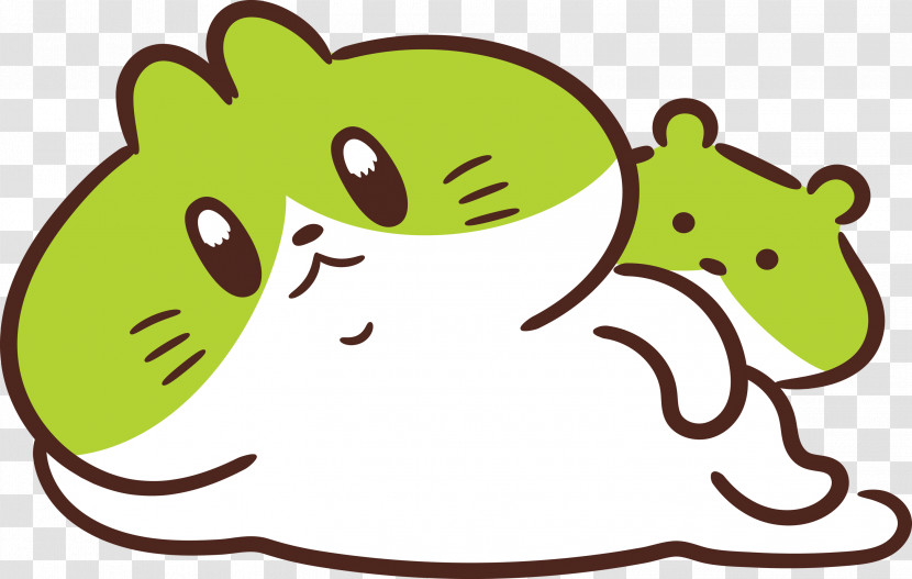 Snout Cartoon Whiskers Green Line Transparent PNG