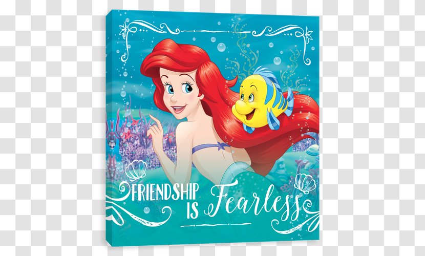 Ariel Mermaid Belle Canvas Disney Princess Transparent PNG