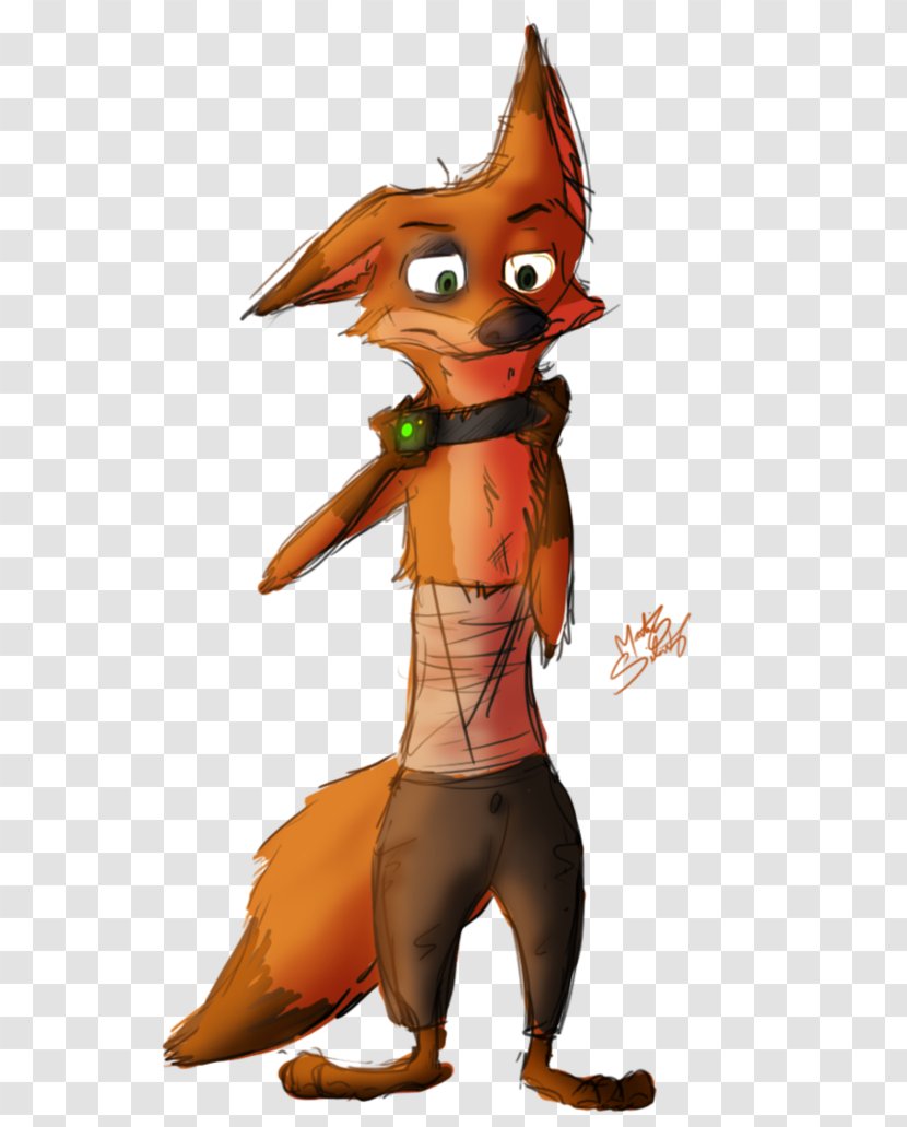 Red Fox Nick Wilde Finnick The Art Of Zootopia Shock Collar - Fan Transparent PNG