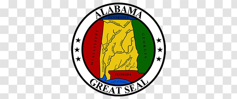Seal Of Alabama Flag Great The United States - Emblem Transparent PNG