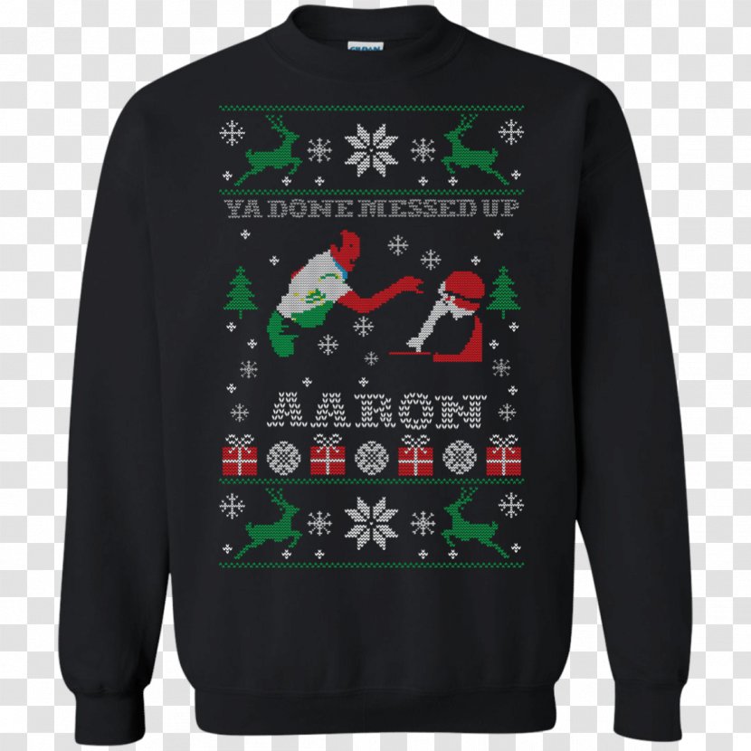 T-shirt Hoodie Sweater Aran Jumper Christmas - Clothing Transparent PNG