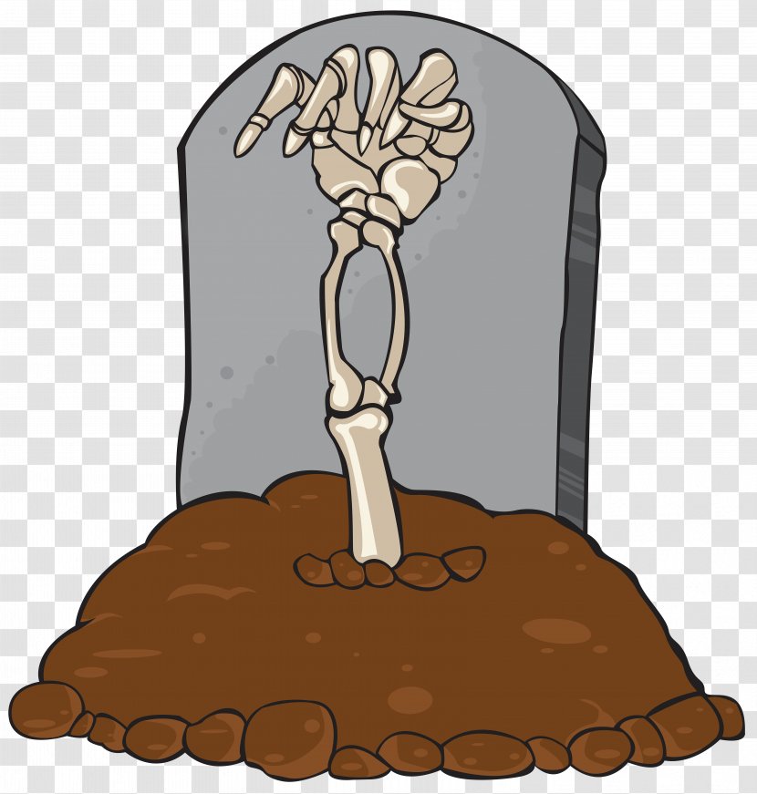 Headstone Clip Art - Rest In Peace - Gravestone Tomb And Skeleton Hand Image Transparent PNG