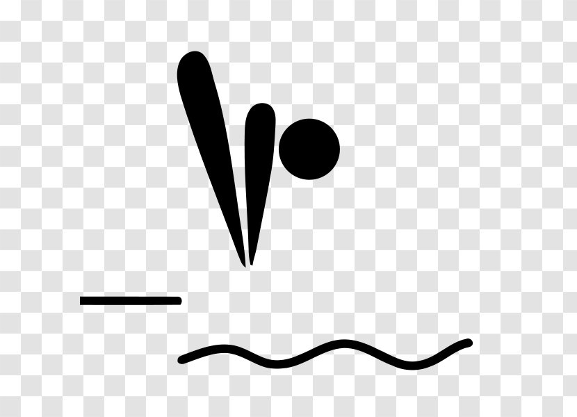 1976 Summer Olympics Winter Olympic Games 1928 1920 - Black And White - Diver Transparent PNG