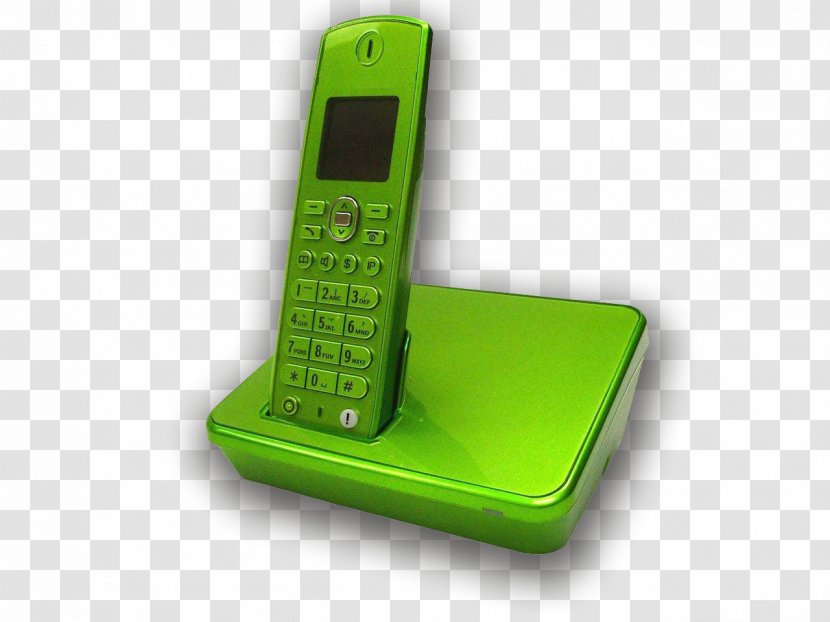 Feature Phone Digital Enhanced Cordless Telecommunications Telephone GSM - Electronics Accessory - Green Fog Transparent PNG