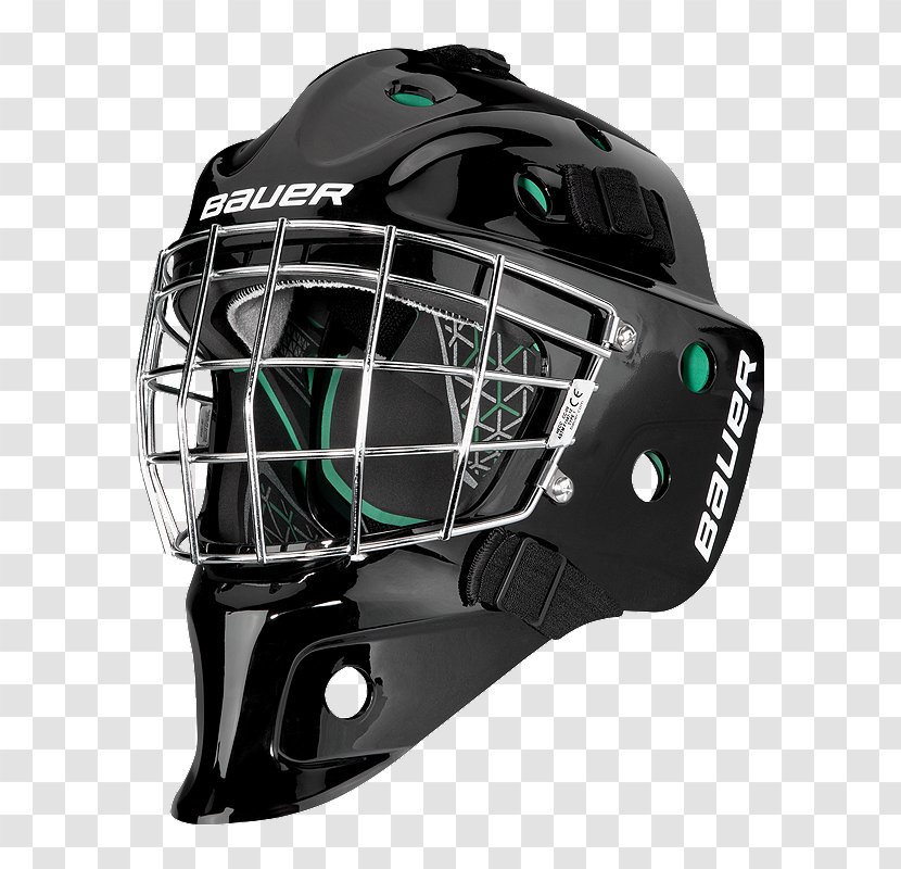 Goaltender Mask Bauer Hockey Ice - Helmet - Senior Care Flyer Transparent PNG