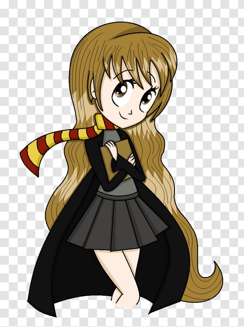 Cartoon Hermione Granger Comics Black Hair Drawing - Tree Transparent PNG