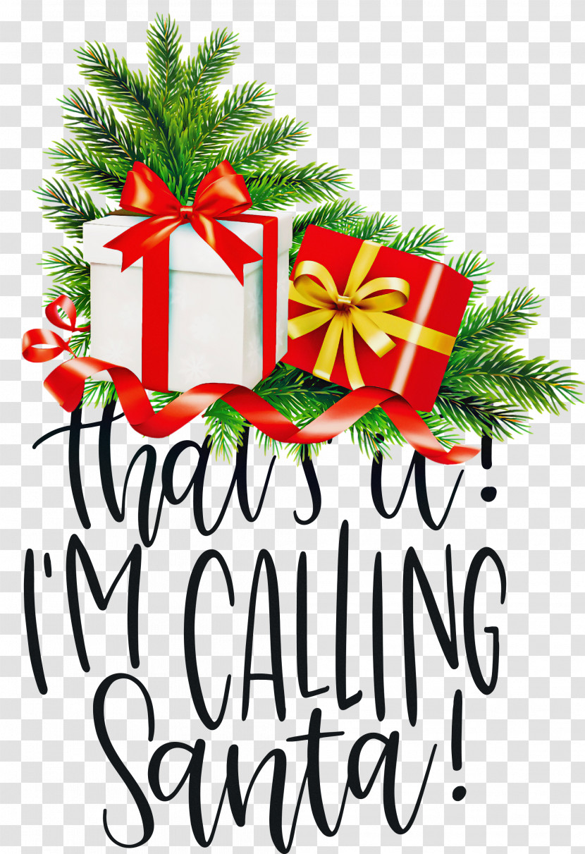 Calling Santa Santa Christmas Transparent PNG