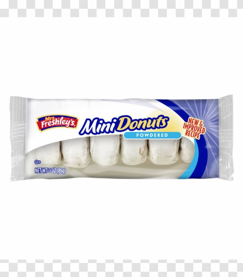 Donuts Cupcake Mrs. Freshley's Powdered Sugar Bear Claw - Confectionery Store - MINI DONUTS Transparent PNG