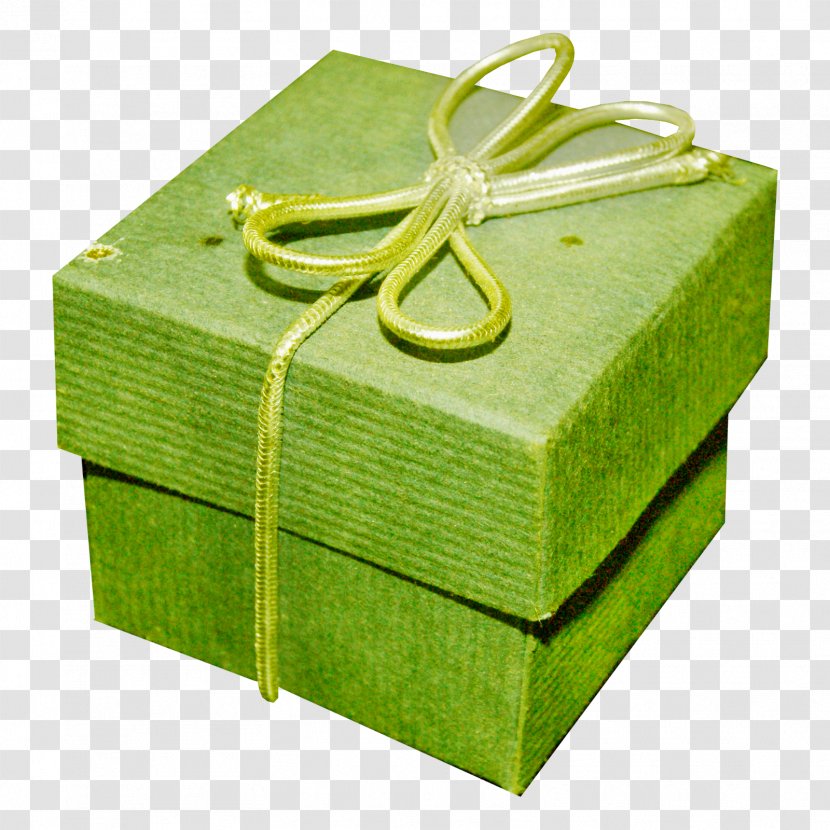 Gift Green BlueBlock Box - Packaging And Labeling - Rope Transparent PNG