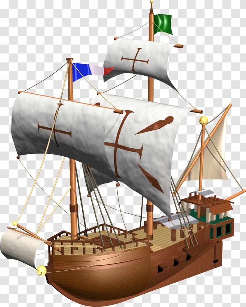 Sailing Ship Boat Clip Art - Galiot - Ships And Yacht Transparent PNG