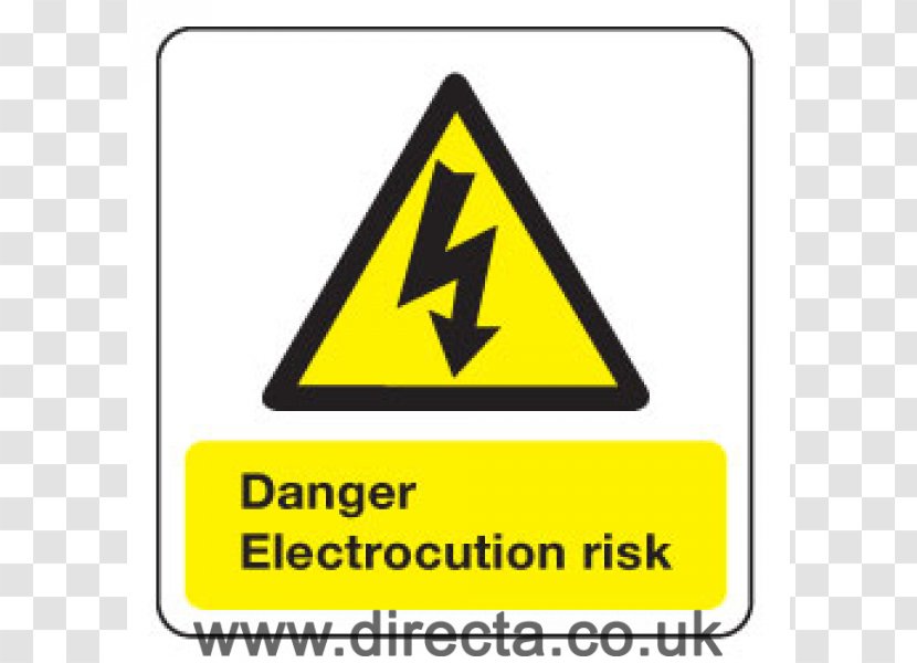 Occupational Safety And Health Hazard Warning Sign Electricity - Yellow - Risk Transparent PNG
