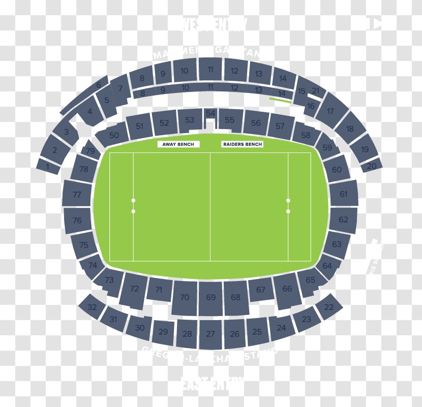 GIO Stadium Canberra 2018 Raiders Season National Rugby League - Green Transparent PNG