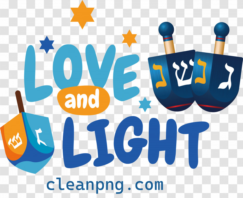 Happy Hanukkah Love Light Transparent PNG