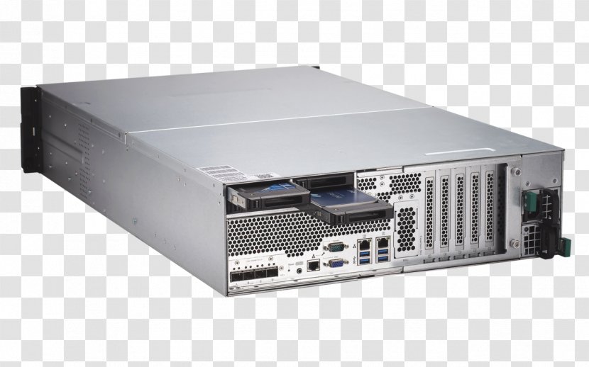QNAP 16-Bay TurboNAS SAS 12G TDS-16489U-SA1 Computer Servers Tape Drives Network Storage Systems TDS-16489U-SB2 - Qnap Inc - Tds16489u 16bay Dual Server Nas Transparent PNG