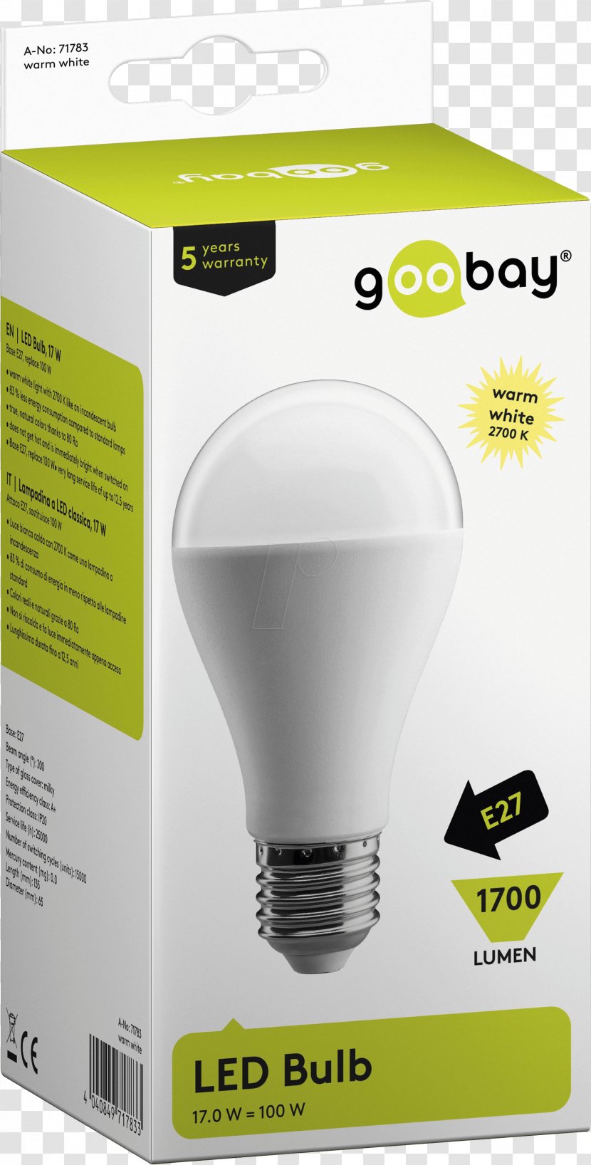 Incandescent Light Bulb LED Lamp Edison Screw - Incandescence Transparent PNG