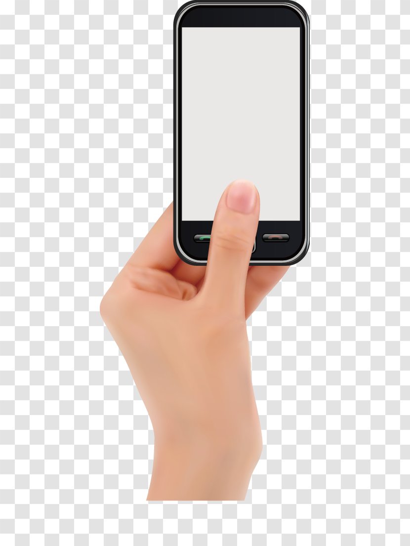 Thumb Smartphone Hand - Communication Device - Arm Transparent PNG
