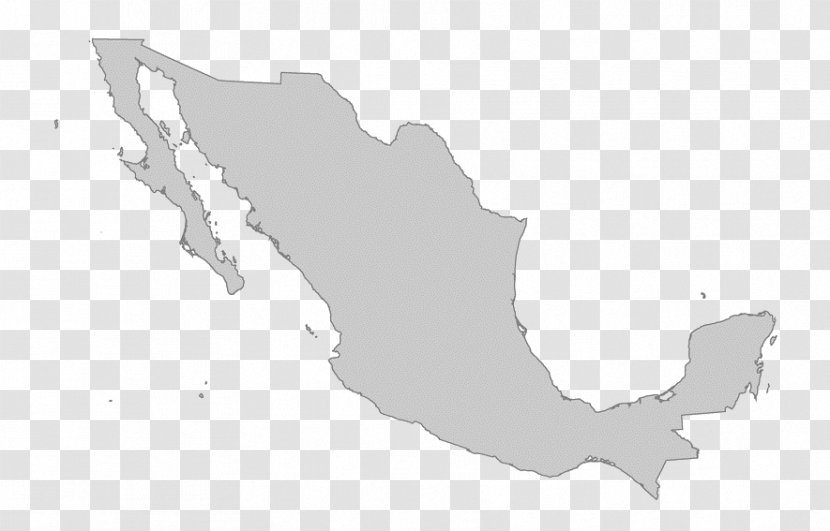 Mexico Vector Map - Reliefkarte Transparent PNG