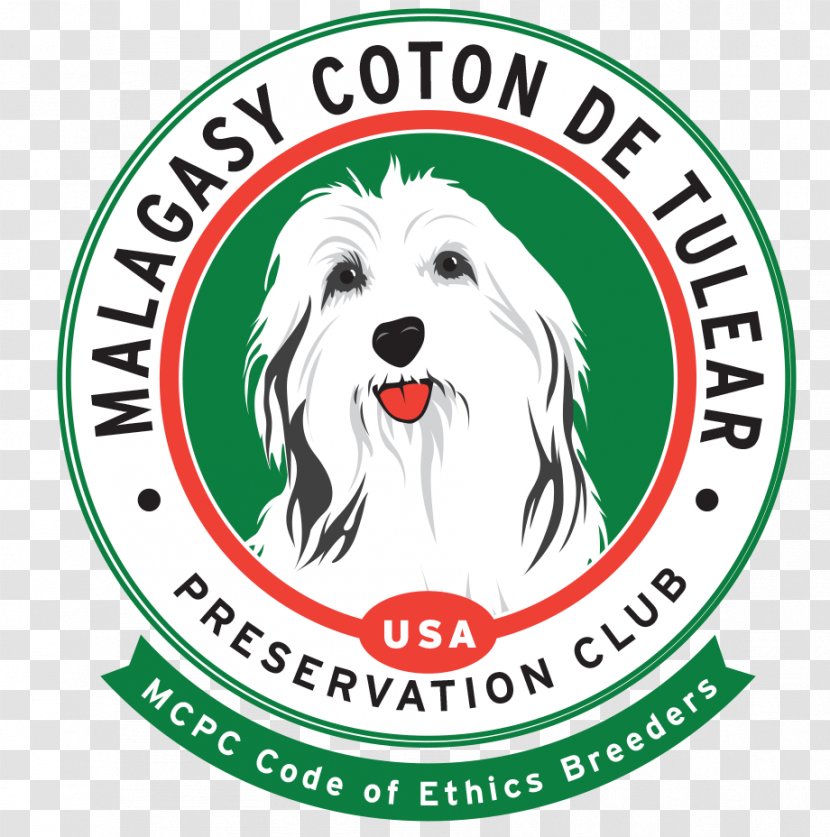 Coton De Tulear Dog Breed Toliara Logo - Sign - Puppies Transparent PNG