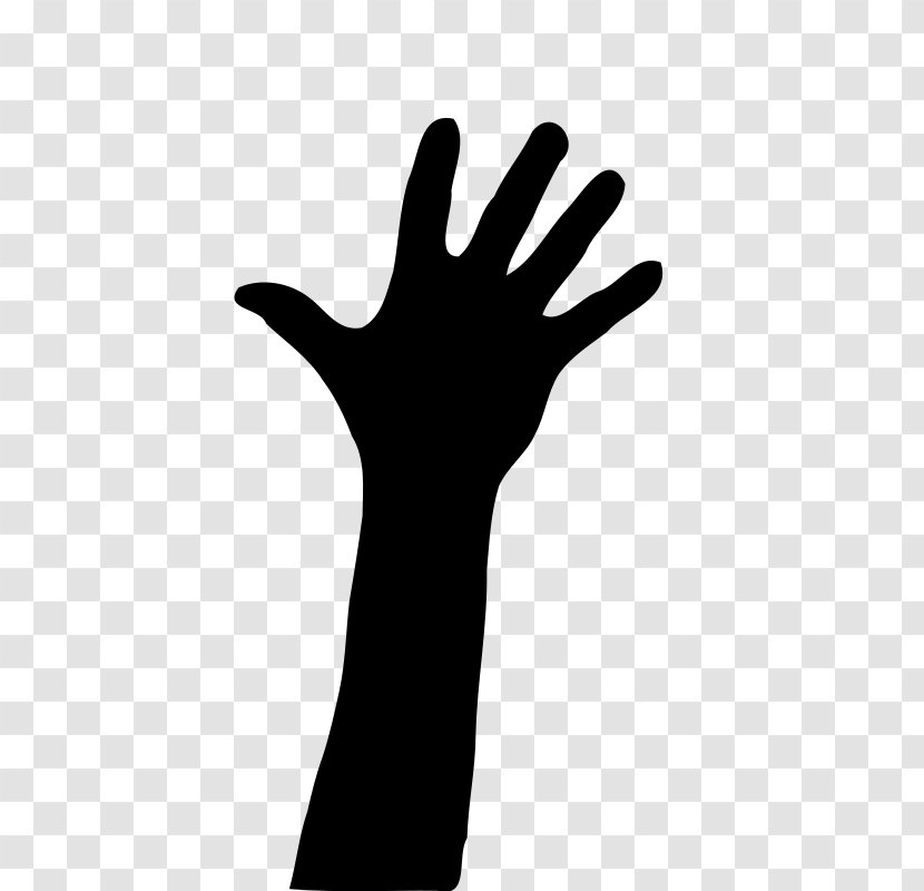 Praying Hands Silhouette Clip Art - Hand - Raise Transparent PNG