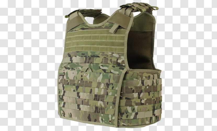 Soldier Plate Carrier System MOLLE MultiCam TacticalGear.com Coyote Brown - Molle - Military Transparent PNG