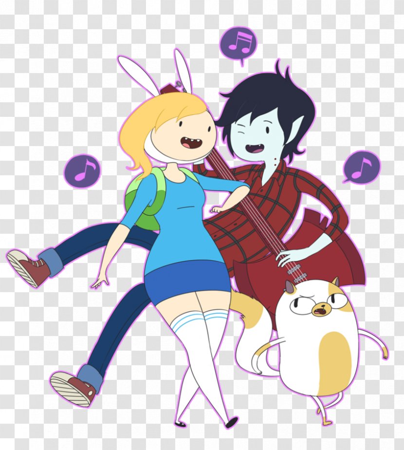 Come Along With Me Marshall Lee Fionna And Cake - Silhouette - Comealong Transparent PNG