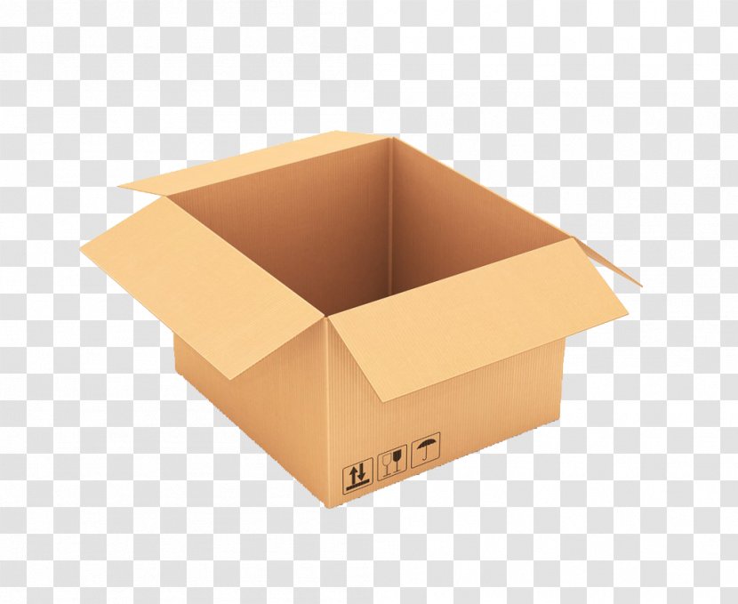 Box Paper Packaging And Labeling Yellow - Tray Transparent PNG
