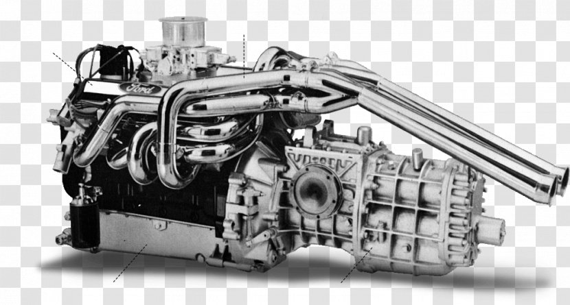 1966 24 Hours Of Le Mans Ford GT40 Car Galaxie - Automotive Engine Transparent PNG