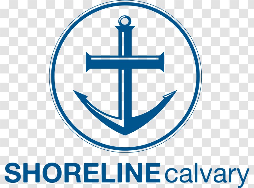 Shoreline Calvary Chapel Logo Holy Spirit Brand - Sign - Anchor Blue Transparent PNG