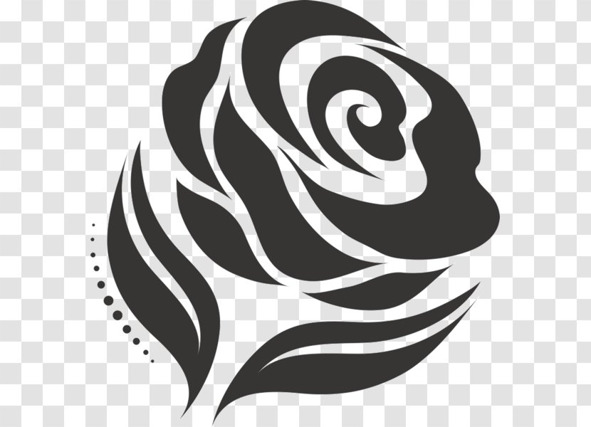 Vector Graphics Floral Design Black Rose Graphic - Leaf Rubber Stamps Transparent PNG