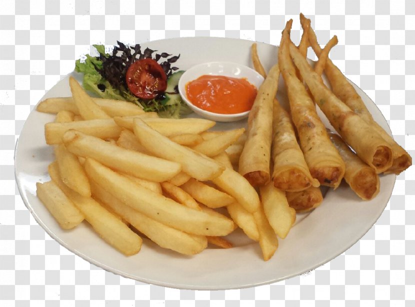 French Fries Deep Frying Fish And Chips Junk Food Muzz Buzz - Side Dish Transparent PNG