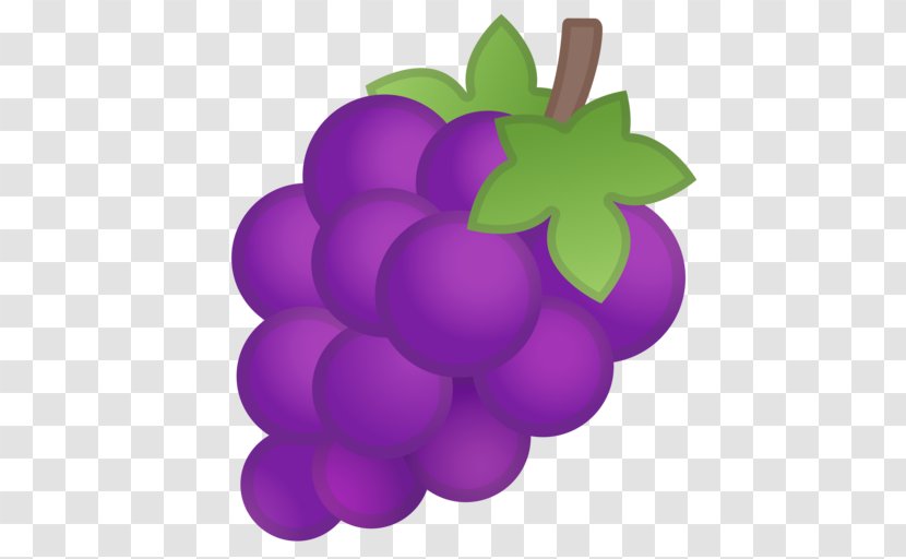 Wine Grape Fruit Emojipedia - Leaves Transparent PNG
