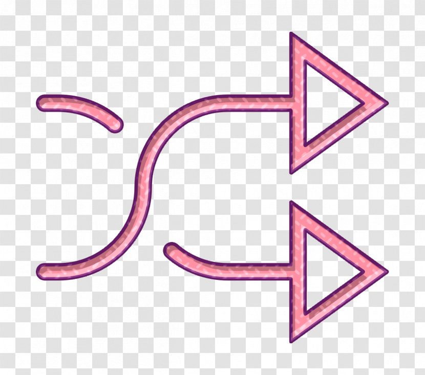 Random Icon Shuffle Essential Set - Symbol Pink Transparent PNG