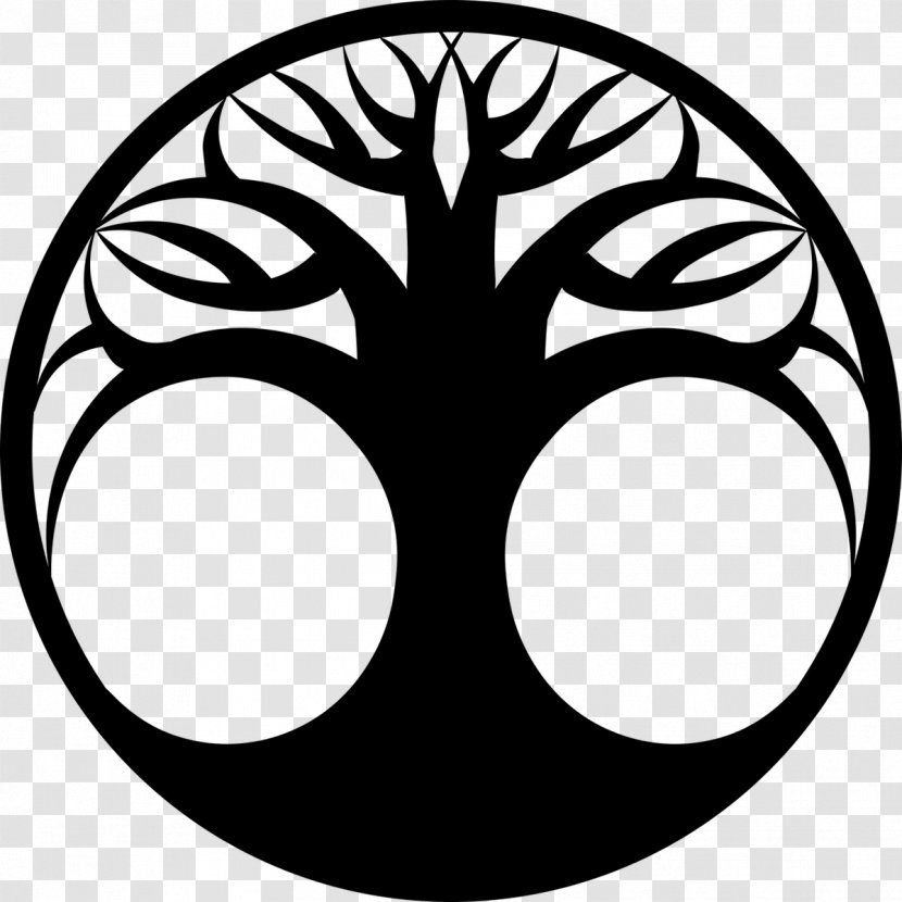 Drawing Tree Of Life Clip Art - Monochrome - Gift Eternal Transparent PNG