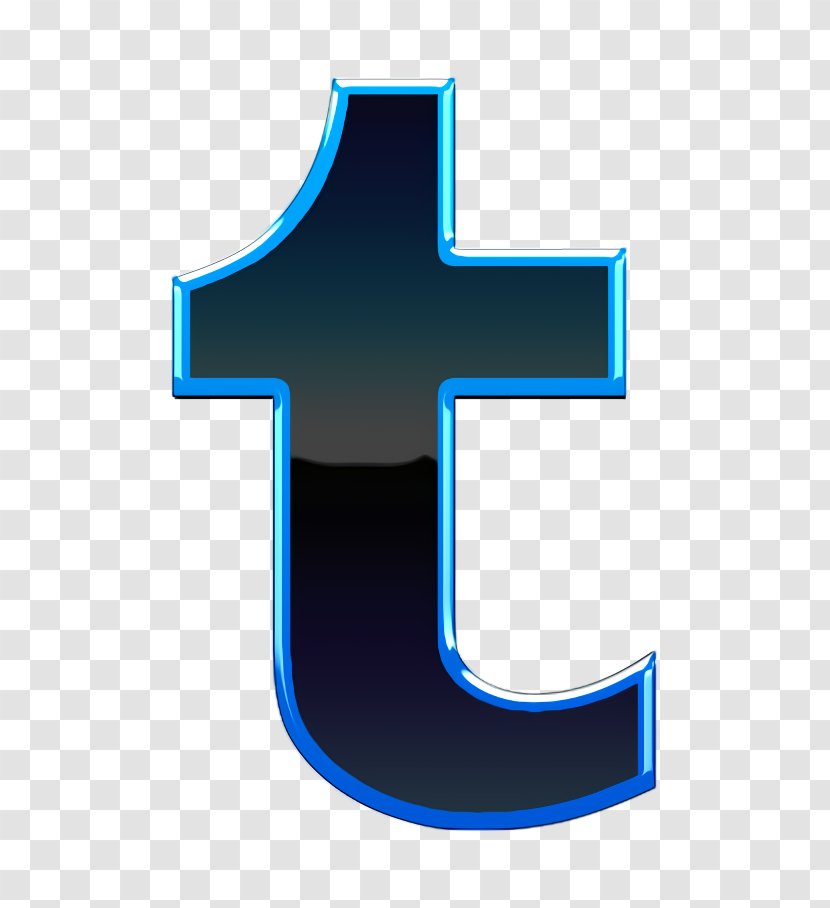 Brand Icon Communication Internet - Electric Blue - Logo Cross Transparent PNG