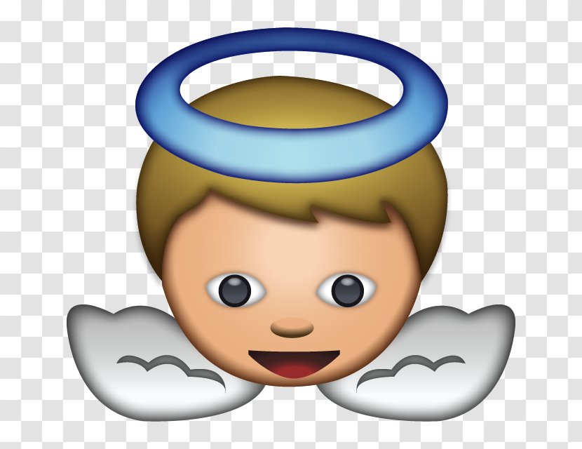 Emojipedia Angel Smile - Finger - Baby Transparent PNG