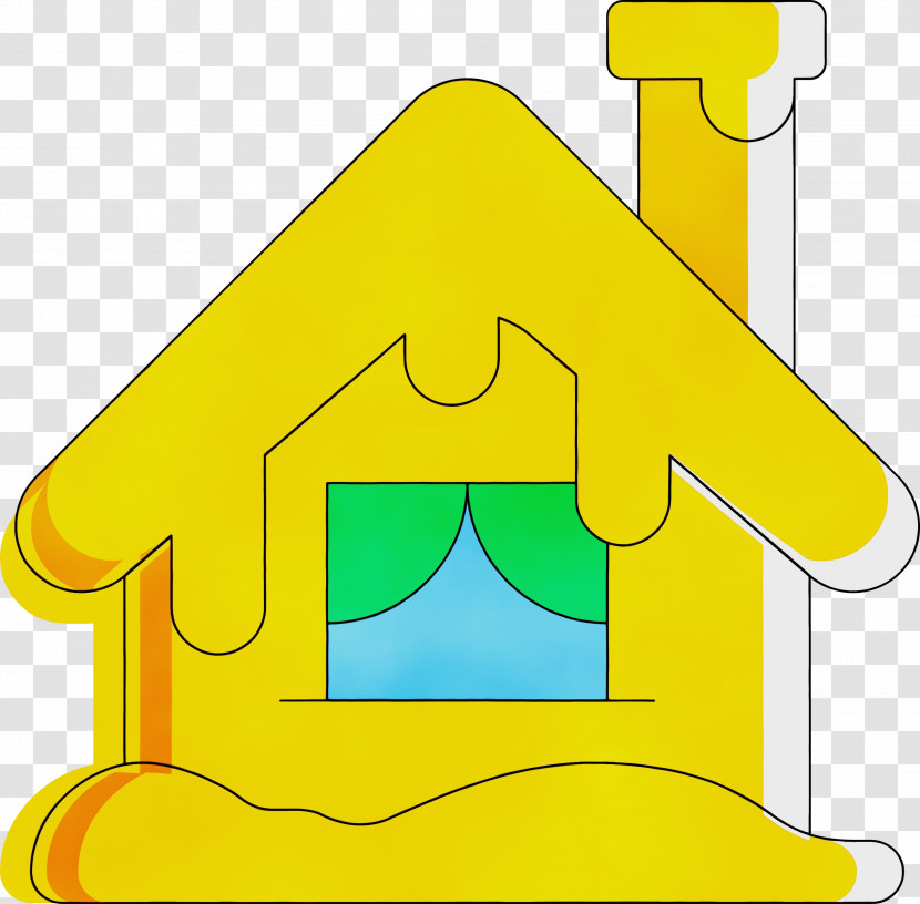Yellow House Transparent PNG