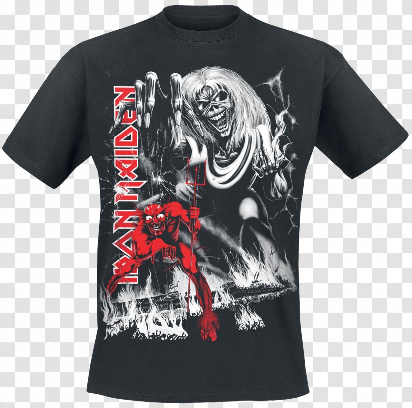 T-shirt The Number Of Beast Iron Maiden Piece Mind Fear Dark - Album Transparent PNG