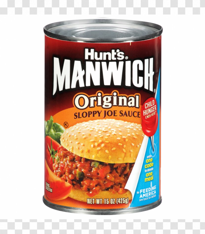 Sauce Sloppy Joe Hamburger Manwich Hunt's Transparent PNG