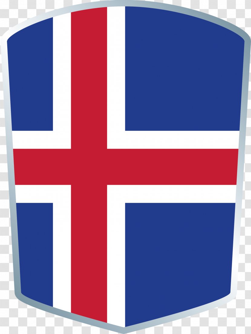 Flag Of Iceland - Coat Arms Transparent PNG