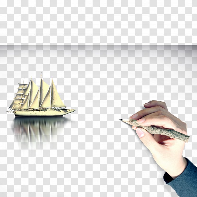 Paper Sailing Sailboat - Rudder - Creative Mood Smooth Sail Free Downloads Transparent PNG