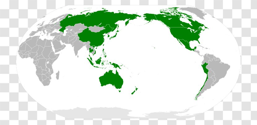 Asia-Pacific Economic Cooperation Pacific Ocean Rim Australia - Map Transparent PNG