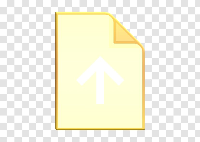 Up Arrow Symbol - Yellow - Meter Transparent PNG