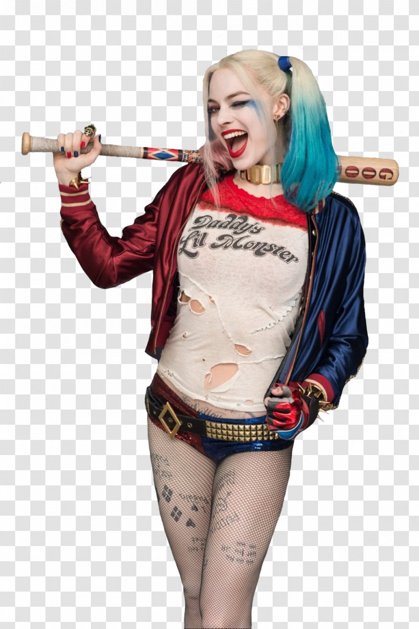 Harley Quinn T-shirt Joker Suicide Squad Costume - Watercolor Transparent PNG