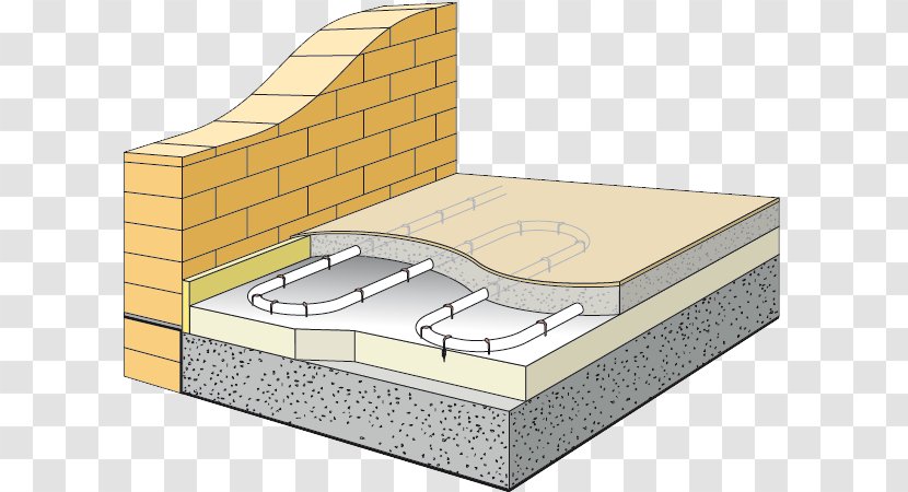 Underfloor Heating Architectural Engineering Heat Pump Bed Frame Uponor Transparent PNG