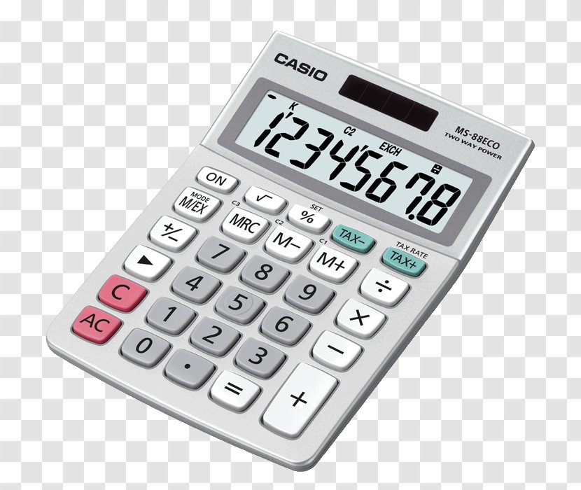 Casio Desktop Calculator JF-120ECO Hardware/Electronic - Office Supplies Transparent PNG