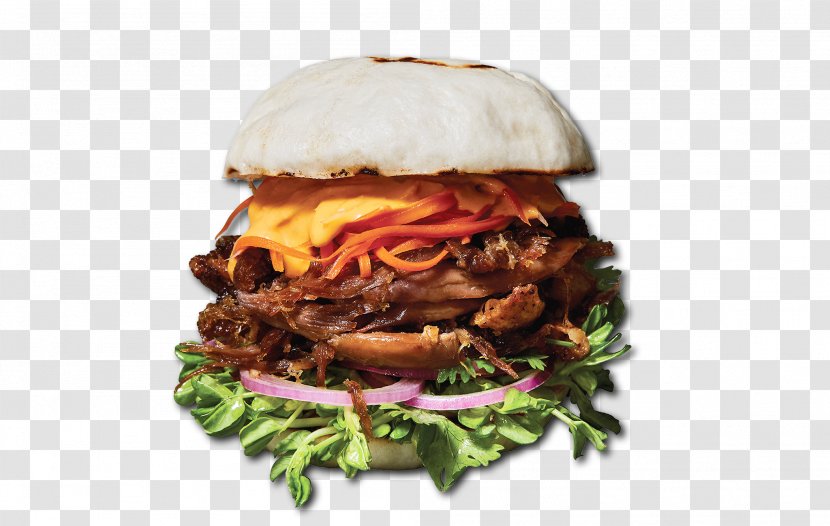 Cheeseburger Hamburger Pulled Pork Buffalo Burger Veggie - Salmon - Dish Transparent PNG