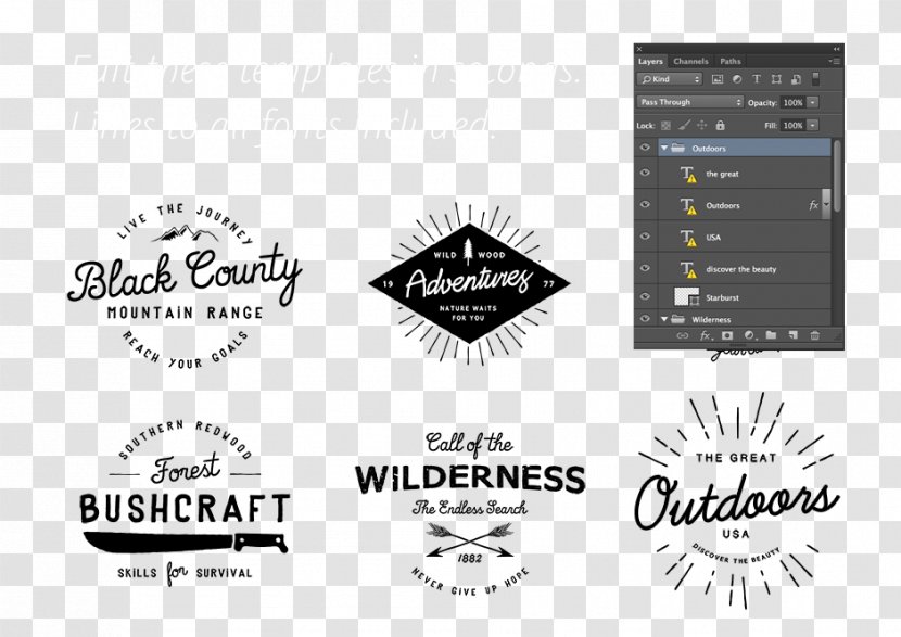 Vintage Clothing Logo Retro Style - Industrial Design Transparent PNG