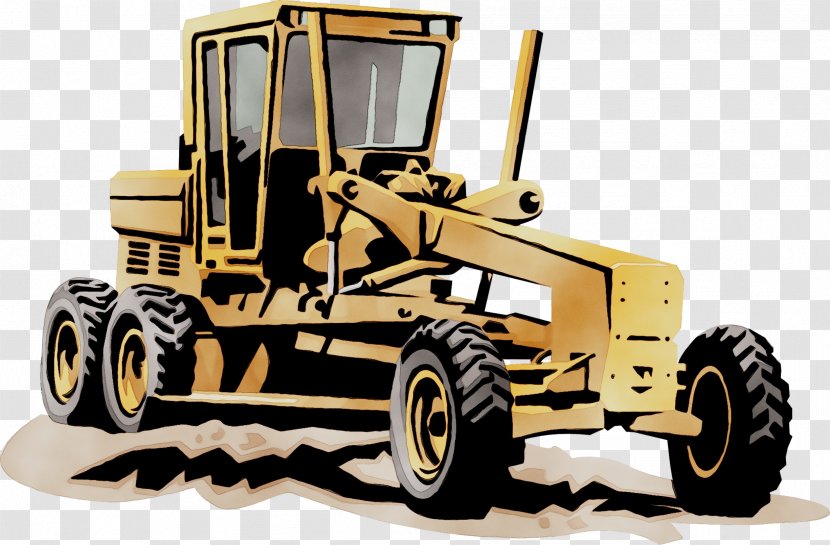 Heavy Machinery Grader Construction Tractor - Truck - Building Materials Transparent PNG