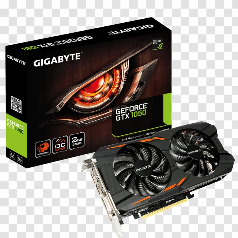 Graphics Cards & Video Adapters GDDR5 SDRAM NVIDIA GeForce GTX 1050 Gigabyte Technology - Computer Component - Nvidia Transparent PNG