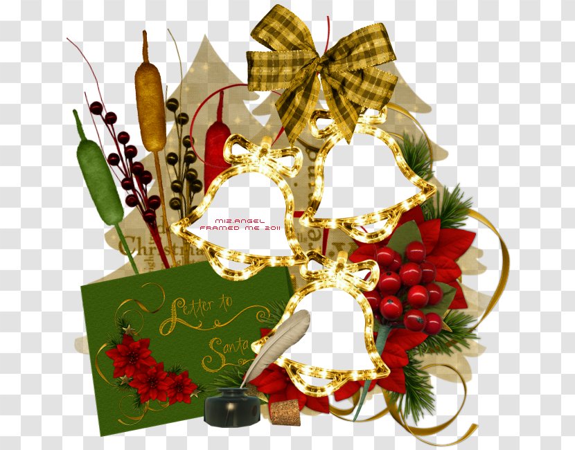 Christmas Ornament Floral Design Gift Basket Transparent PNG